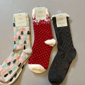 Set of 3 pairs Maurice’s crew socks